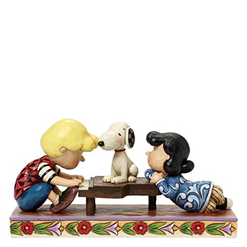 Peanuts von Jim Shore Schröder mit Lucy Snoopy Figur von Enesco