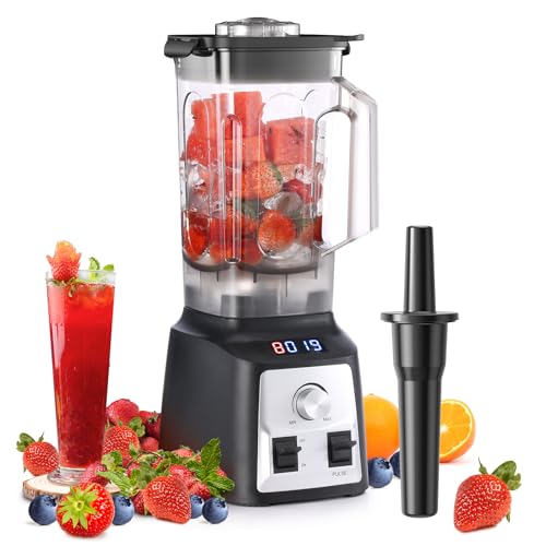 Enfmay Standmixer, 2000W Mixer Hochleistungsmixer, Stufenlose Geschwindigkeitsregulierung, 2L Smoothie Mixer mit Pulse-Funktion, Blender Mixer mit für Smoothie/Eiscreme/Shakes, Smoothie Maker von Enfmay