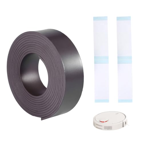 Enforose Magnetische Begrenzungsstreifen Für Tragbare Roboter-Staubsauger, 2 Meter Roboter Staubsaugerband Magnetstreifen, Grenzstreifen Staubsaugerband begrenzt effektiv den Bewegungsbereich von Enforose