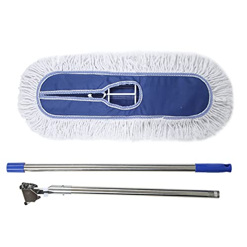 Flachmopp aus Oxford-Stoff, 360-Grad-Drehung, Bodenreinigung, wiederverwendbar, waschbar, für die Reinigung von Hartholz, Kunststoff, Laminat und Fliesen (【Replace mop】 90cm) von Enforose