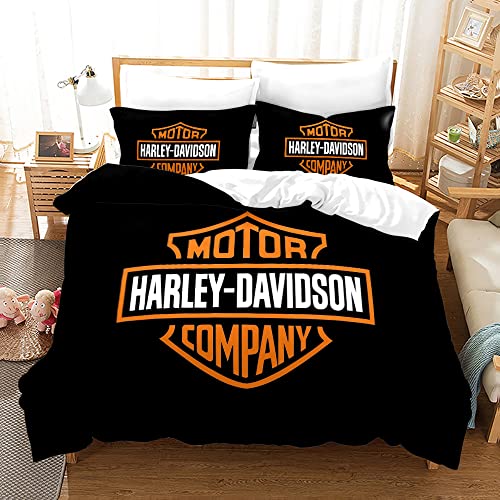 Enfunt-Home Motorradjunge Bettwäsche Set 155x220cm Mikrofaser - 3D Digital Print Bettbezug und 2 Kissenbezug 80x80cm Enfunt-Home Motorradjunge Bettwäsche Set 155x220cm Mikrofaser - 3D Digital Print Bettbezug und 2 Kissenbezug 80x80cm von Enfunt-Home