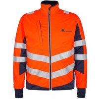 Warnschutz Softshell Jacke Safety 1158-237-10165 Gr. l orange/blue ink - Engel von Engel