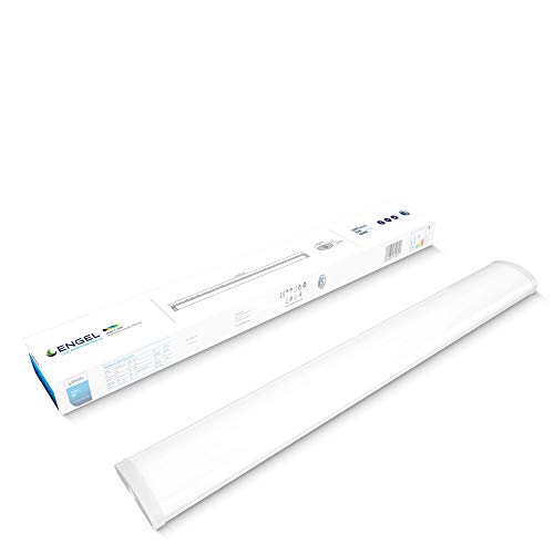 Engel Vielseitige LED Anbauleuchte 60cm 20W 2400lm | mit leichter indirekter Deckenaufhellung für Flure, Treppenhäuser, Werkstätten, Archive, Nebenräume und kleine Lagerbereiche | Reihenschaltung von Engel