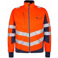 Warnschutz Softshell Jacke Safety 1158-237-10165 Gr. m orange/blue ink - orange/blue ink - Engel von Engel