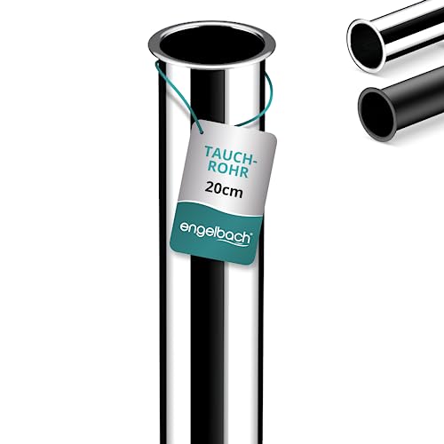 Engelbach® Universal Tauchrohr für Siphon 200mm - Verlängerung für Design Siphon, Röhrensiphon, Tassensiphon 1 1/4 Zoll x 32mm von Engelbach