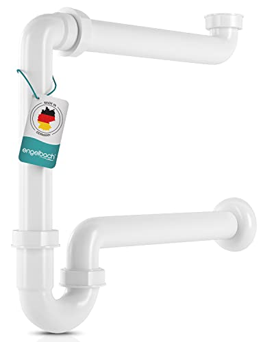 Engelbach® Raumsparsiphon für Waschbecken - Siphon 1 1/4" x 32mm - Raumsparsiphon Waschtisch inkl. Video-Anleitung - Made in Germany von Engelbach