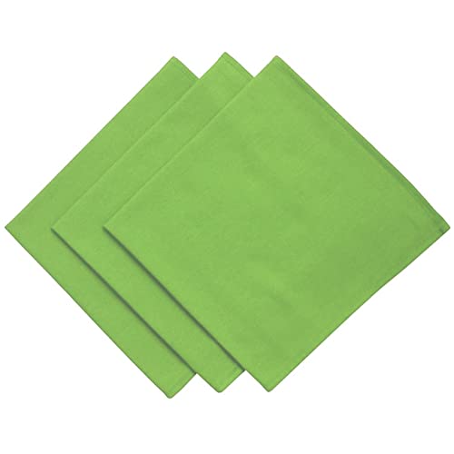 3er Pack Servietten 45cm x 45cm aus 100% Baumwolle in hellgrün von Engelland