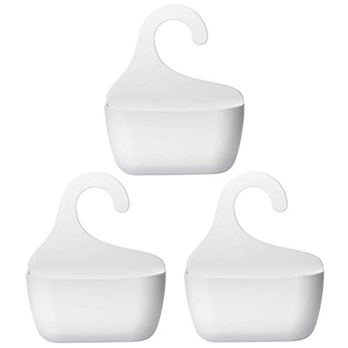 3x Duschkorb mit Haken zum Einhängen Duschregal Badregal Bad Utensilo Hängeregal Size L von Engelland