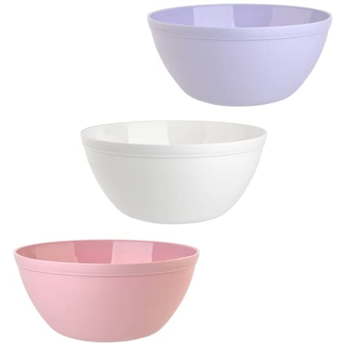 Engelland 3er Set Schalen Müslischalen Dessertschalen Salatschale Suppenschale Reisschale Bowl bunt aus Kunststoff BPA-frei groß 900 ml von Engelland