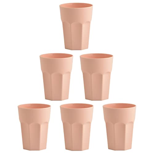 Engelland 6x Kunststoffbecher apricot Trinkbecher Party-Becher Plastik Trink-Gläser Mehrweg 0,25l von Engelland