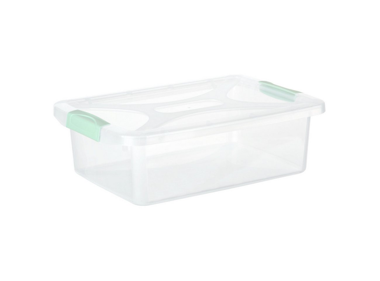 Engelland Aufbewahrungsbox Plastikbox mit Deckel und Verschluss-Clips (Stapelbox, Aufbewahrungskiste, Organizer), stapelbar, stabil, BPA-frei, lebensmittelecht von Engelland
