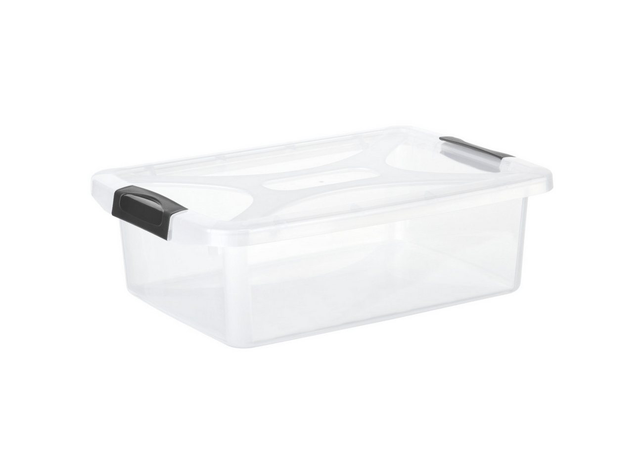 Engelland Aufbewahrungsbox Plastikbox mit Deckel und Verschluss-Clips (Stapelbox, Aufbewahrungskiste, Organizer), stapelbar, stabil, BPA-frei, lebensmittelecht von Engelland