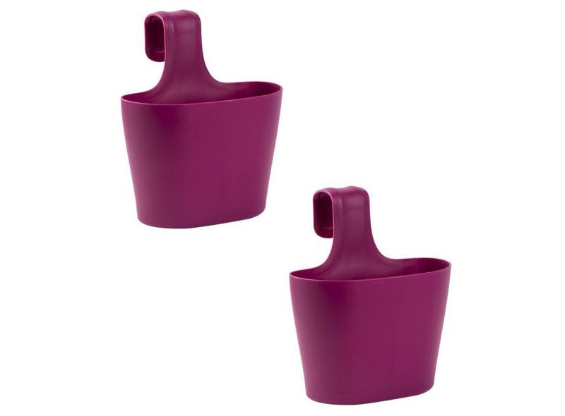 Engelland Blumenkasten Blumentopf zum Hängen (Vorteils-Set, 2 St., Fassungsvermögen je Topf 2,8 Liter), UV-Beständig, Frostbeständig, Wasserauffangschalen von Engelland