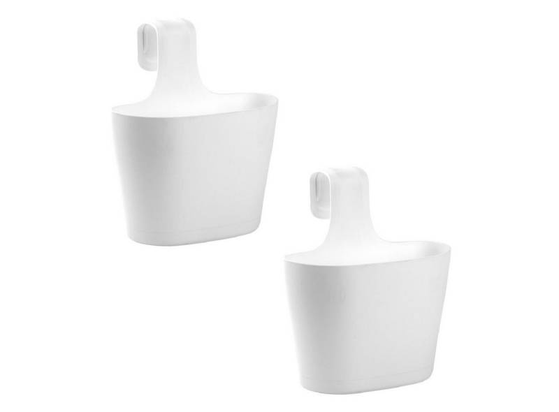 Engelland Blumenkasten Blumentopf zum Hängen (Vorteils-Set, 2 St., Fassungsvermögen je Topf 2,8 Liter), UV-Beständig, Frostbeständig, Wasserauffangschalen von Engelland