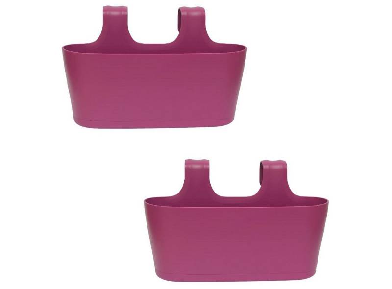 Engelland Blumenkasten Blumentopf zum Hängen (Vorteils-Set, 2 St., Fassungsvermögen je Topf 5,5 Liter), UV-Beständig, Frostbeständig, Wasserauffangschalen von Engelland
