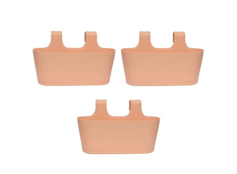 Engelland Blumenkasten Blumentopf zum Hängen (Vorteils-Set, 3 St., Fassungsvermögen je Topf 5,5 Liter), UV-Beständig, Frostbeständig, Wasserauffangschalen von Engelland