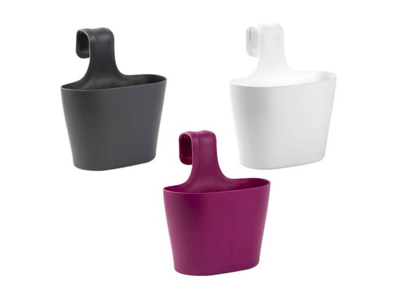 Engelland Blumenkasten ENGELLAND 3 x Balkonkasten 1 Bügel Mix (Vorteils-Set, 3 St., Fassungsvermögen je Topf 2,8 Liter), UV-Beständig, Frostbeständig, Wasserauffangschalen von Engelland