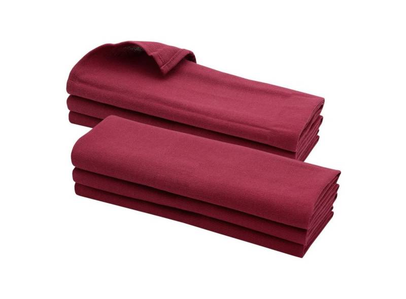 Engelland Geschirrtuch Küchentuch, (Vorteils-Set, 6-tlg., Rippenstruktur), 100 % Baumwolle, integrierte Aufhängeschlaufe, 70 x 50 cm, saugfähig von Engelland