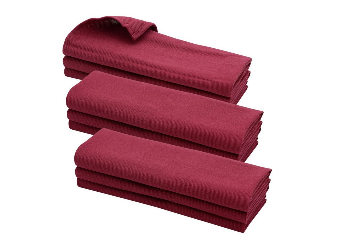 Engelland Geschirrtuch Küchentuch, (Vorteils-Set, 9-tlg., Rippenstruktur), 100 % Baumwolle, integrierte Aufhängeschlaufe, 70 x 50 cm, saugfähig von Engelland