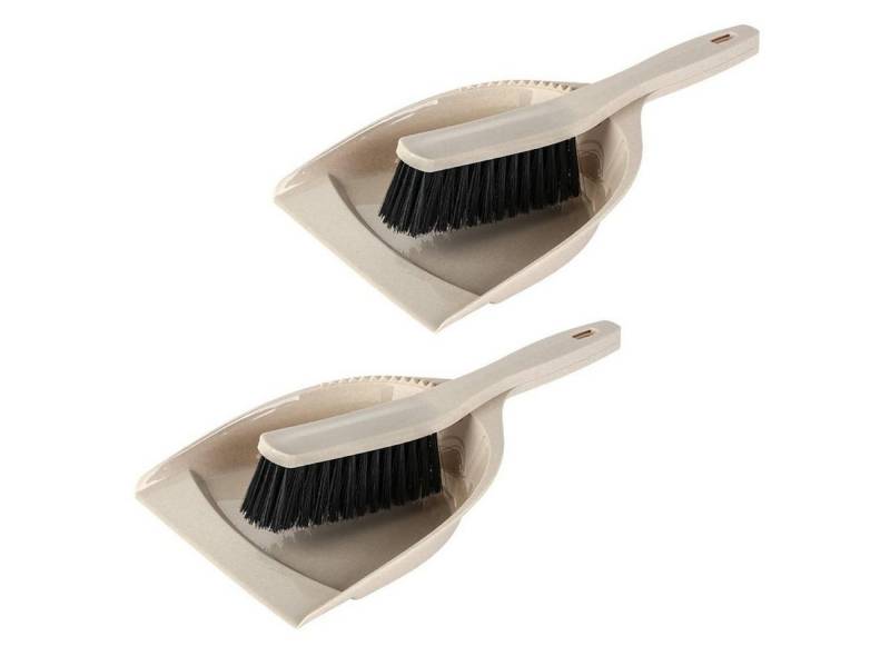 Engelland Kehrgarnitur Kehrwisch mit Handfeger und Kehrschaufel, (Vorteils-Set, 2-tlg), robuster PP-Kunststoff, Kehrbesen, Kehrschaufel von Engelland