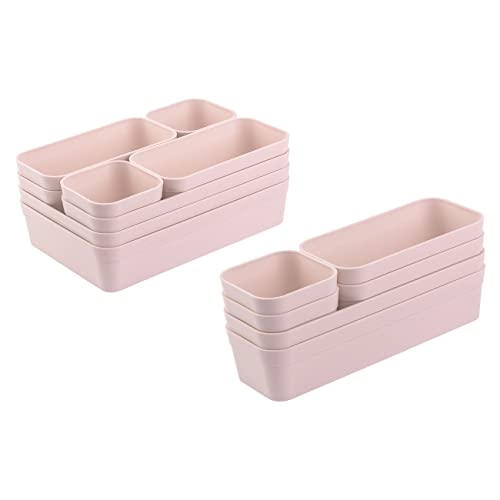Engelland - Schubladen-Organizer Set, 14-teilig, Farbe: Rosa, universell verstellbar, Aufbewahrungs-Box, Einteiler, Trenn-System, Utensilien, Stauraum, Wohn-Badezimmer, Kunststoff, BPA-frei Engelland - Schubladen-Organizer Set, 14-teilig, Farbe: Rosa, universell verstellbar, Aufbewahrungs-Box, Einteiler, Trenn-System, Utensilien, Stauraum, Wohn-Badezimmer, Kunststoff, BPA-frei von Engelland