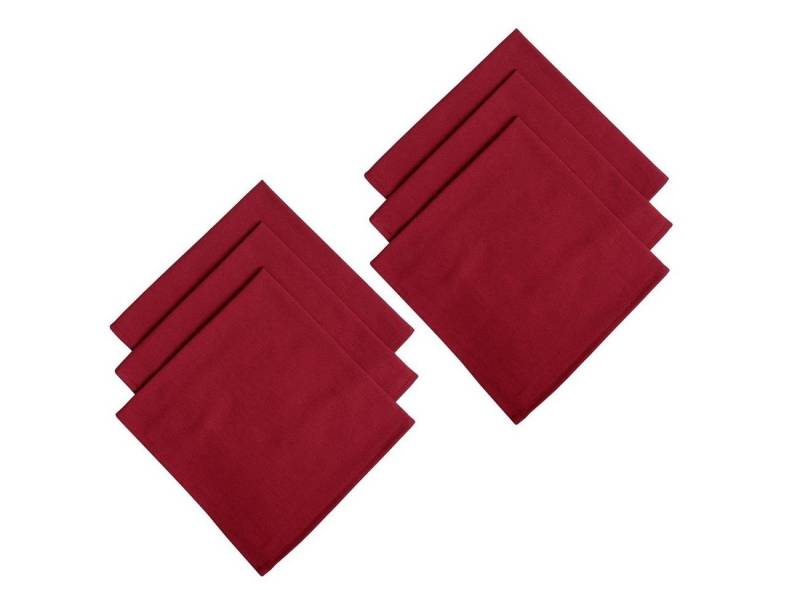 Engelland Stoffserviette Mundtuch, 45 x 45 cm, (Vorteils-Set, 6 St), 100 % Baumwolle, Damast, Rundherum eingesäumt von Engelland