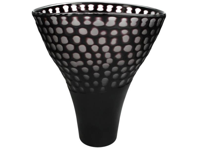 Engelnburg Dekovase Engelnburg Vase Blumenvase Glas Schwarz 32x24x29 (kein Set, 1er Set) von Engelnburg