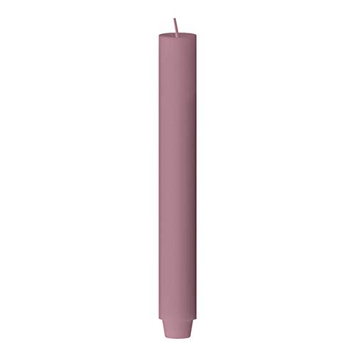 Stabkerze gegossen m. Zapfenfuß, Farbe Erika, Durchm. 3 cm, Höhe 24 cm von Engels Kerzen