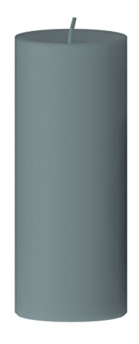 stumpenkerze gegossen 034 gletscher engels kerzen Ø8 xH15cm 82 Std mit brennstop von Engels Kerzen