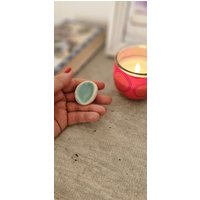Keramik Sorgenstein - Handgemachter Worry Stone Gegen Stress Achtsamkeit Geschenk Für Entspannung & Trost von EngelsWingsKeramik