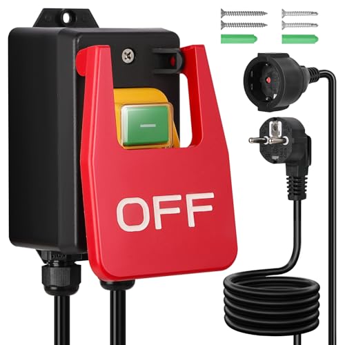220V Einphasige Ein Aus Schalter: Maschinenschalter mit Steckdose, Notausschalter, Motorschutzschalter Für für schnelles Ausschalten von Frästisch Convenient Multifunctional Emergency Stop 220V Einphasige Ein Aus Schalter: Maschinenschalter mit Steckdose, Notausschalter, Motorschutzschalter Für für schnelles Ausschalten von Frästisch Convenient Multifunctional Emergency Stop von EngineR