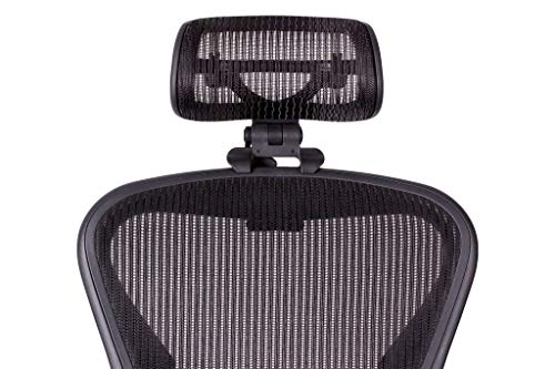Engineered Now Die Originale Kopfstütze für den Herman Miller Aeron Stuhl H3 Carbon | Farben und Netz passen zu klassischem Aeron Stuhl 2016 und früheren Modellen von Engineered Now