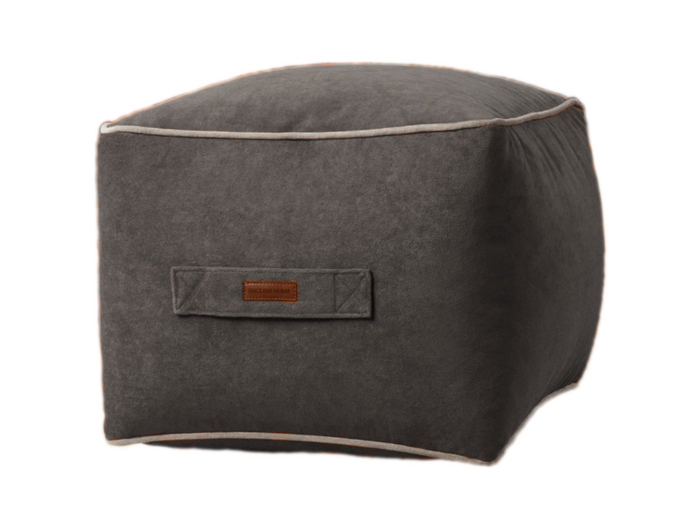 English Home Pouf Pouf Hocker, Quadratisch Sitzpouf, Hochwertiger Sitzhocker, Casha Pouf von English Home