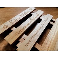 Personalisiertes Graviertes Bambusrezeptbuch/Tablet-ständer | Weihnachtsgeschenk Einweihungsparty Geschenk Muttertag Vatertag von EngravedGiftShopUK