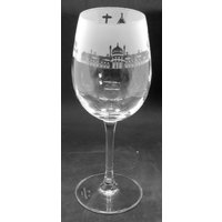 Brighton Wine Glass 35Cl Weinglas Mit Brighton Skyline Frieze Design von EngravedGlassDirect