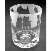 Cairn Terrier Glas | 30Cl Glas Whisky Tumbler Mit Cairn Terrier Fries Design von EngravedGlassDirect