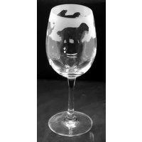 Cavalier Weinglas 35Cl Weinglas Mit Cavalier King Charles Spaniel Fries Design von EngravedGlassDirect