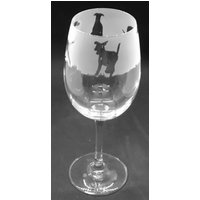 Dobermann Weinglas 35Cl Weinglas Mit Dobermann Fries Design von EngravedGlassDirect