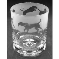 Draht Vizsla Glas | 30Cl Glas Whisky Becher Mit Draht Haired Vizsla Fries Design von EngravedGlassDirect