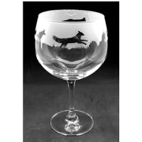 Fox Gin Glass 70Cl Glas Gin Ballon Mit Fox Frieze Design von EngravedGlassDirect