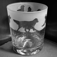 Golden Retriever Glas | 30Cl Glas Whisky Becher Mit Golden Retriever Fries Design von EngravedGlassDirect