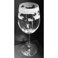 Gordon Setter Glass 35Cl Weinglas Mit Gordon Setter Frieze Design von EngravedGlassDirect