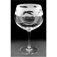 Greyhound Gin Glas 70Cl Glas Gin Ballon Mit Greyhound Frieze Design von EngravedGlassDirect