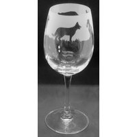 Gsd Weinglas 35Cl Weinglas Mit Schäferhund Fries Design von EngravedGlassDirect