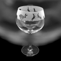 Hare Gin Glass 70Cl Glas Gin Ballon Mit Hasen-Design von EngravedGlassDirect