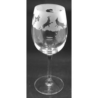 Hase Weinglas 35Cl Weinglas Mit Hasenfries-Design von EngravedGlassDirect