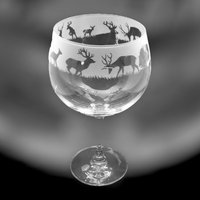 Hirsch Gin Glas 70Cl Glas Gin Ballon Mit Hirsch Design von EngravedGlassDirect