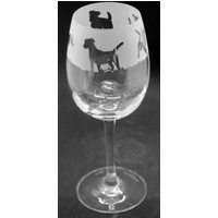 Jack Russell Glass 35Cl Weinglas Mit Jack Russell Terrier Fries Design von EngravedGlassDirect