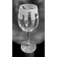 Labrador Weinglas 35Cl Weinglas Mit Labrador Retriever Fries Design von EngravedGlassDirect