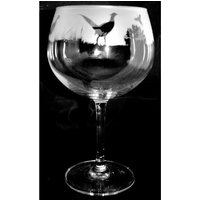 Pheasant Gin Glas 70Cl Glas Gin Ballon Mit Fasan Fries Design von EngravedGlassDirect